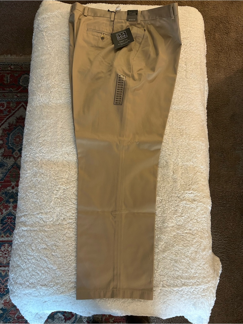 Jos. A. Bank Men's Khaki Chinos in Tan